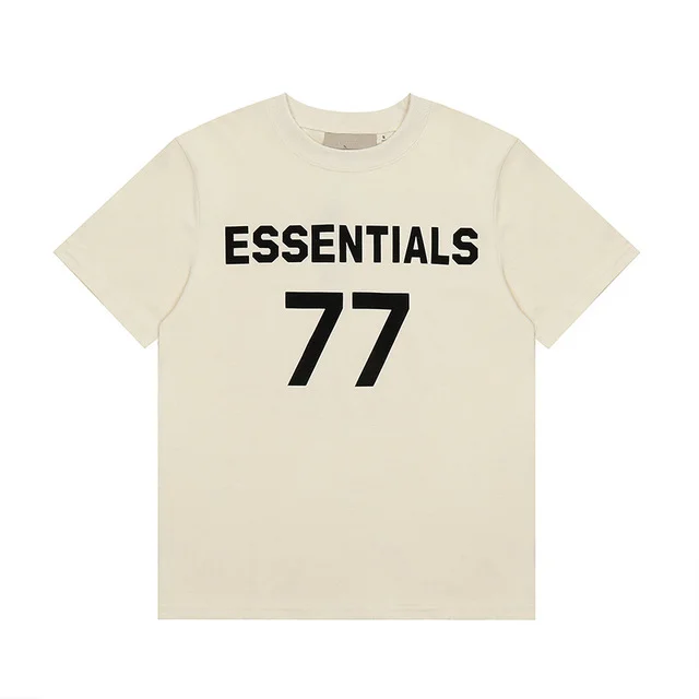 ESSENTIALS letter printing high quality cotton t-shirt for women and men t-shirt luxury