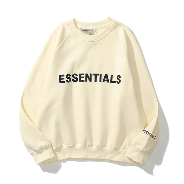 Essentials Hoodie Men s and Women s Sweatshirt Reflective Letter Printed Flee