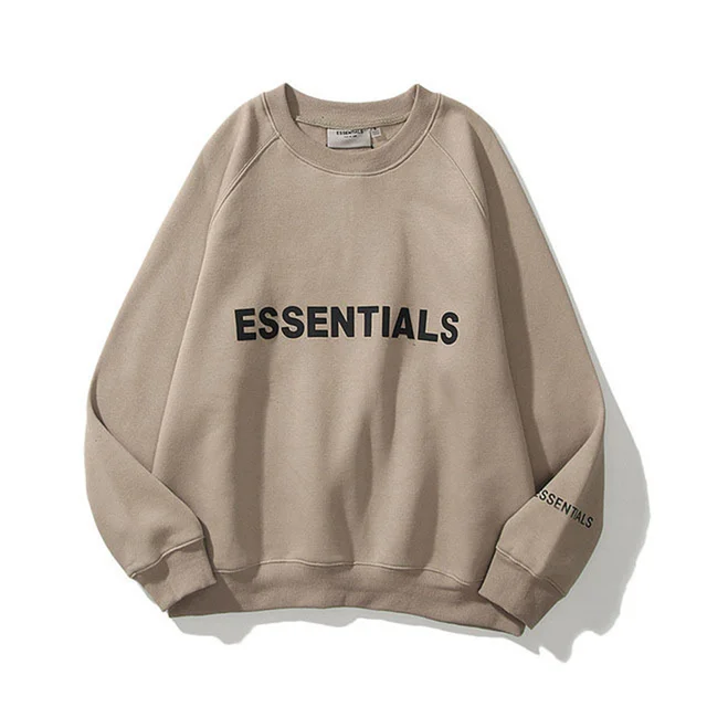 Essentials Hoodie Men s and Women s Sweatshirt Reflective Letter Printed Flee