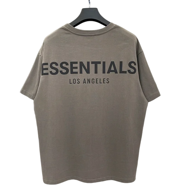 Essentials Men s Oversized T-Shirt Los Angeles Reflective letter High Quality short sleeve Summer Unisex