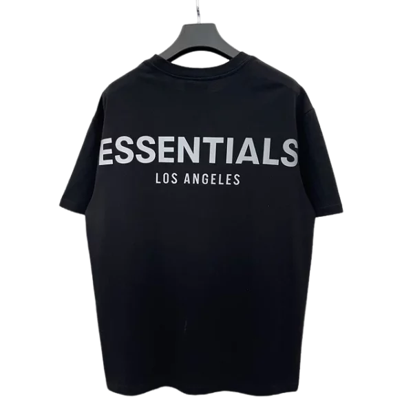 Essentials Men s Oversized T-Shirt Los Angeles Reflective letter High Quality short sleeve Summer Unisex