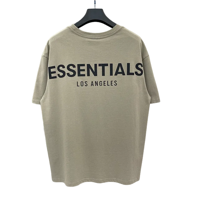 Essentials Men s Oversized T-Shirt Los Angeles Reflective letter High Quality short sleeve Summer Unisex