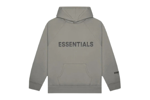 Fear of God Essentials Pullover Hoodie Applique Logo Gray