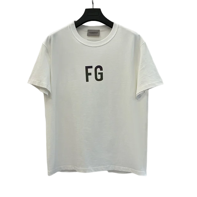 Summer Essentials T-Shirt FG Colorful Letter Reflective T-shirts Women Men Hip Hop